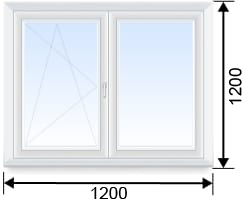 Изображение окна для спальни / кухни